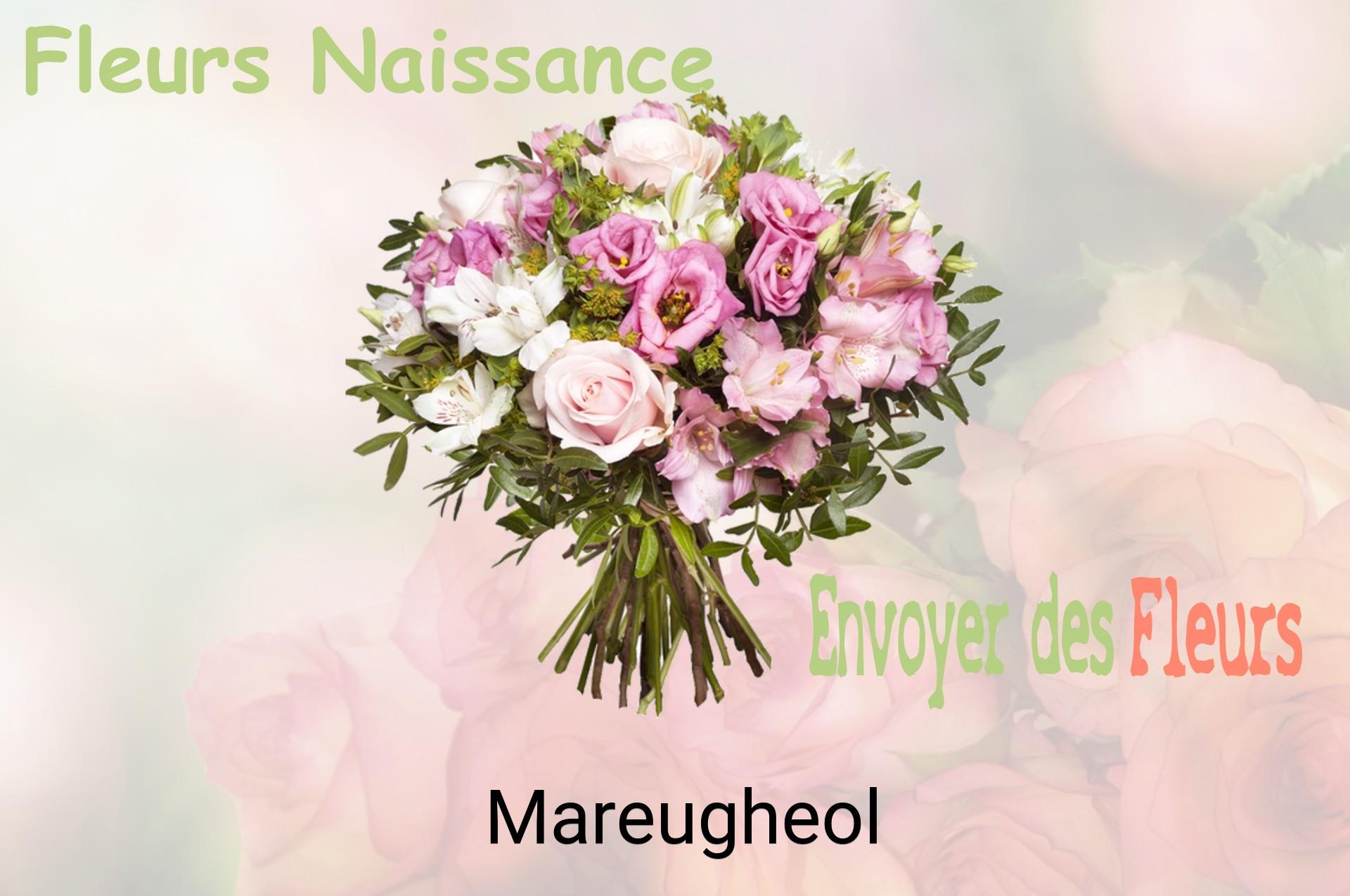 Bouquet de fleurs de naissance livré à Mareugheol